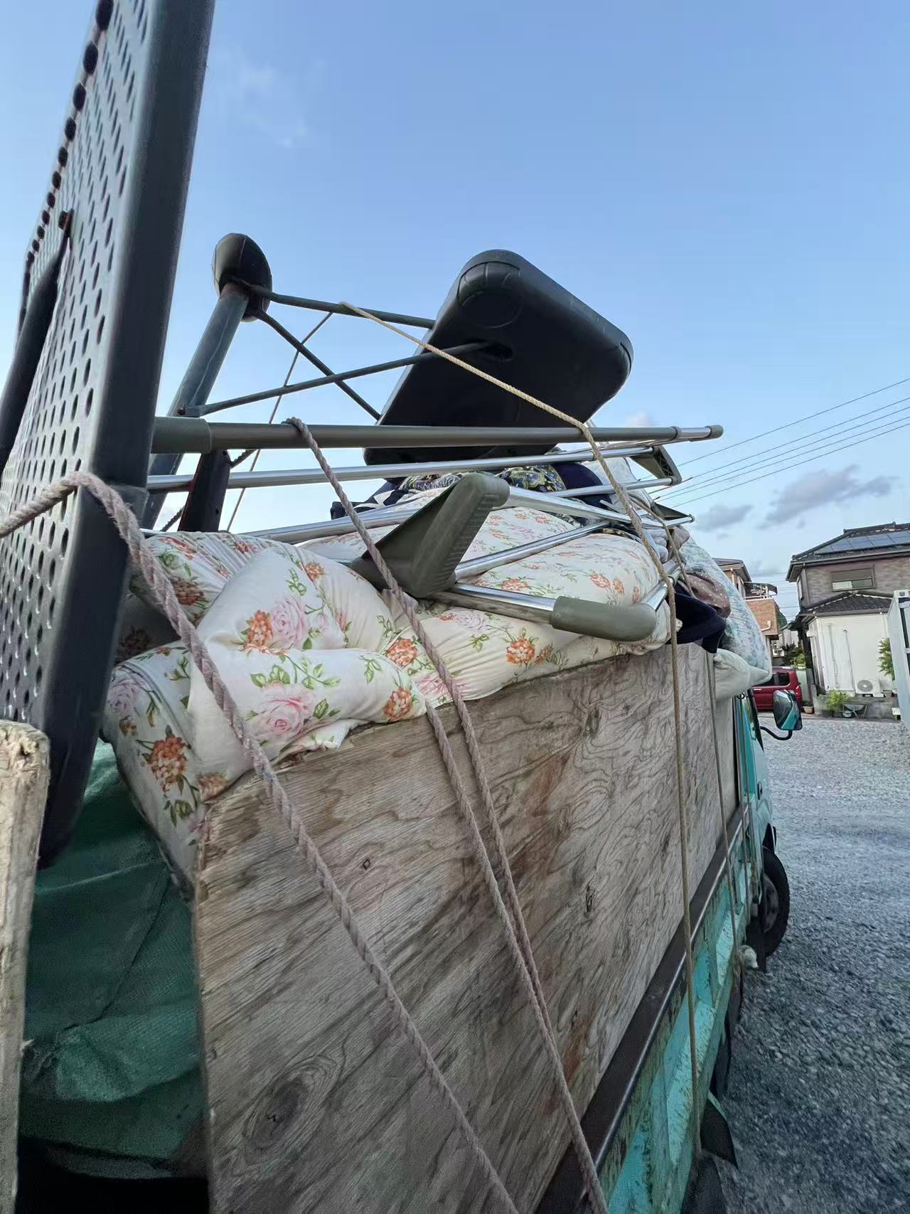 回収車両の積載風景